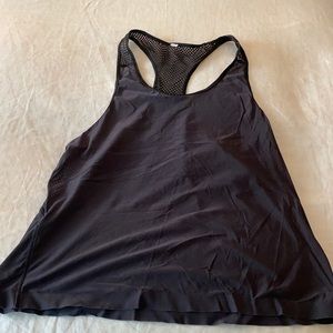 lululemon black Razorback workout tank